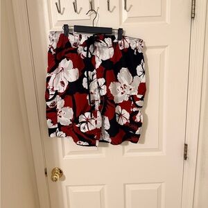 Arizona Jean Company Red and Black Swim Shorts Men’s